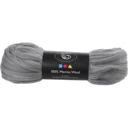 Karteflor Merino 21 my 100 g — Grå