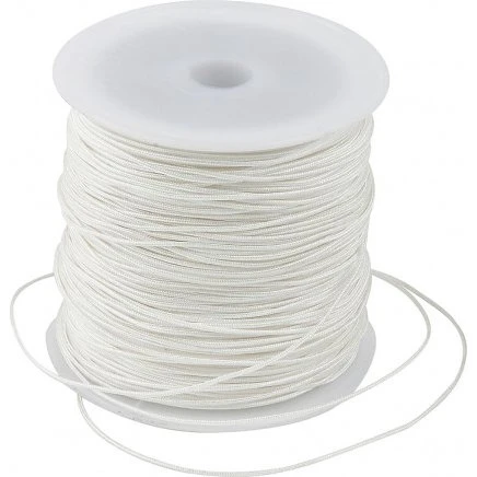 Universal Knyttesnor 1 mm Hvid 50 m (polyester med wire)