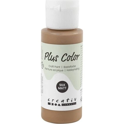 Plus Color Hobbymaling lys brun 60 ml