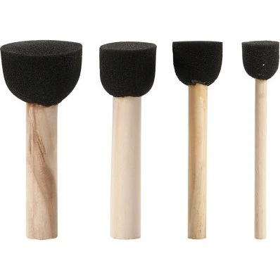 Creativ Company Skumstencilpensler ø13/20/25/35 mm, 4 stk