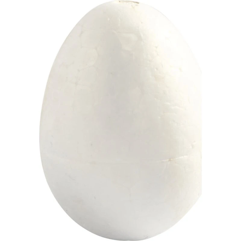 Uden mærke Styroporæg 6 cm hvid - 5 stk