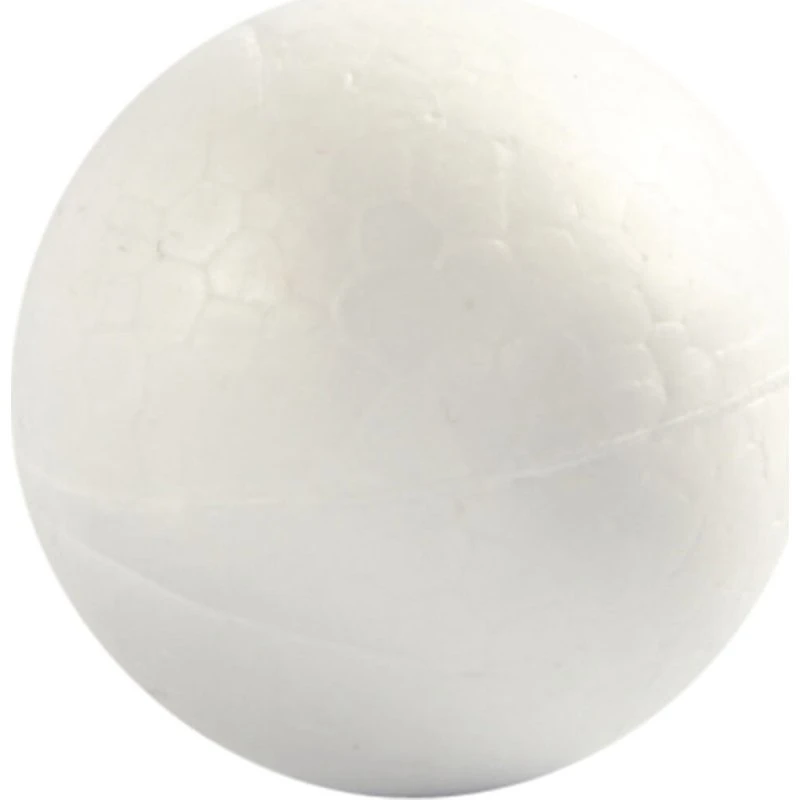 Uden mærke styroporkugler ø 4 cm, hvid, 10 stk