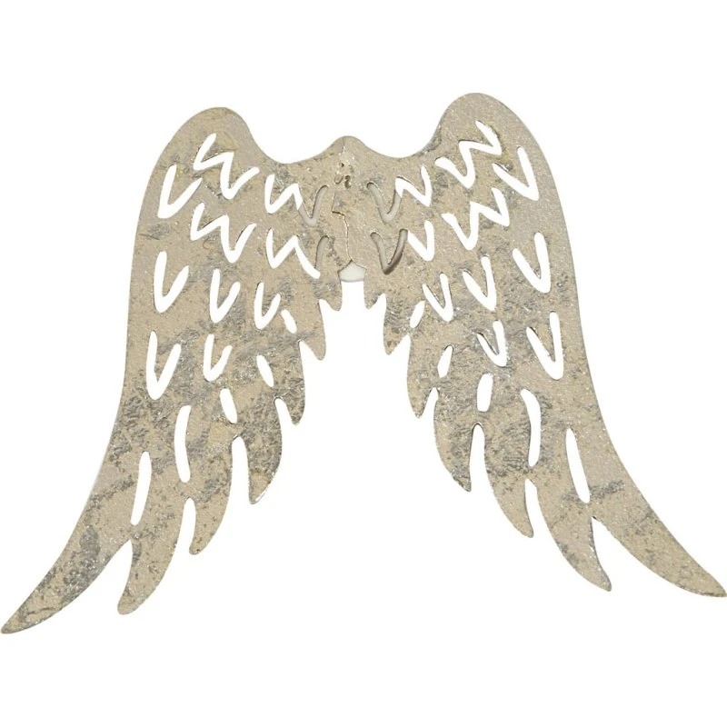 Metalvinger 6 x 7,5 cm - 30 stk. (metallic/perlemorlook)