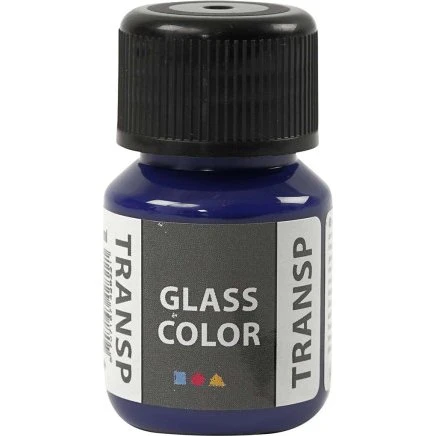 Glass Color Transparent glasmaling, Brilliant Blå 30 ml