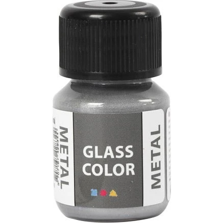 Glass Color Metal sølv 30 ml