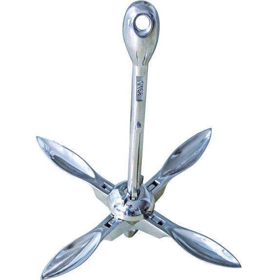 Paraplyanker foldbart med sjækel og quick-kobling, galvaniseret 10 kg