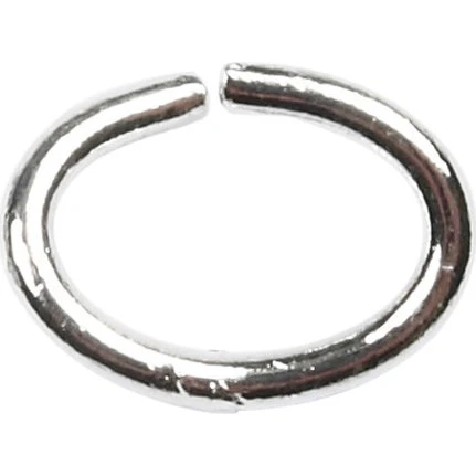 Universal Oval-ring forsølvet 1 mm, 40 stk