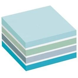 3M Post-it Notes 76x76 mm kubusblok pastelblå 4 stk (450 ark)