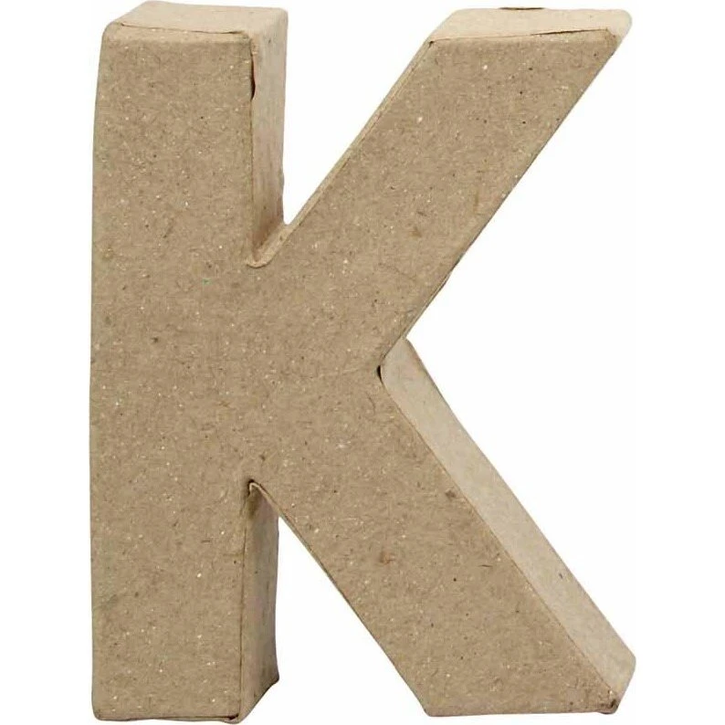 Creativ Company Bogstav K i papmaché 10 x 7,7 cm