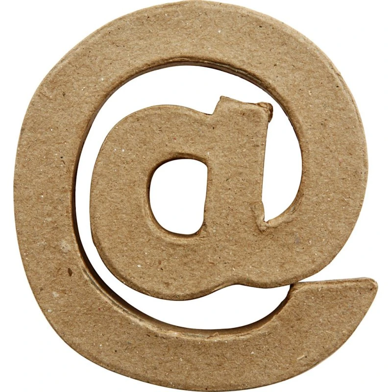 Håndlavet Tegn i papmaché @ 10x9x1,7 cm