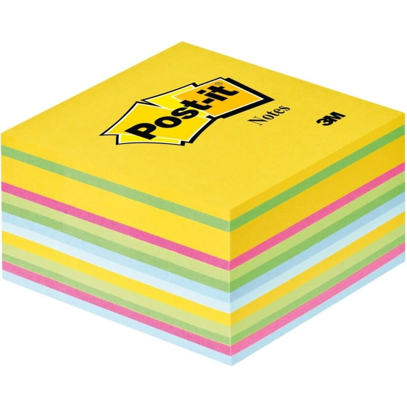 3M Post-it Cube 76x76 mm Farvemix (450 ark)
