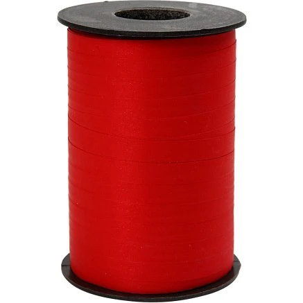 Gavebånd 10 mm mat, rød – 250 m