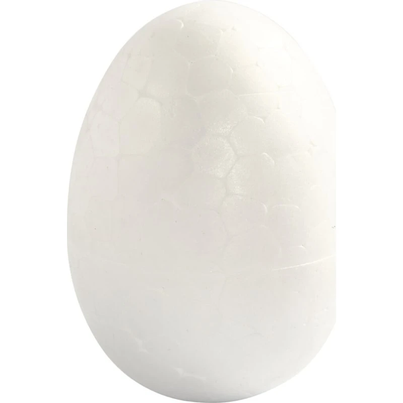Styroporæg 4,8 cm, hvid - 10 stk