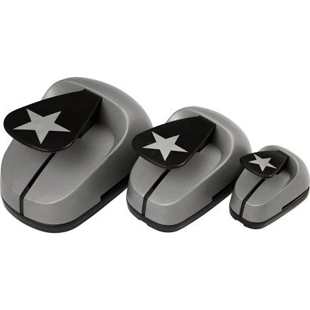 Ukendt mærke Lag-på-lag stansejernssæt - Stjerne 25+49+75 mm (3 stk)