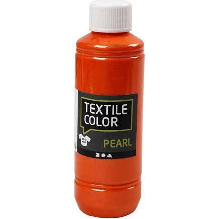 Textile Color Perlemor tekstilmaling, orange 250 ml
