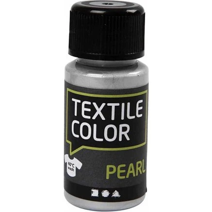 Textile Color Perlemor Sølv 50 ml