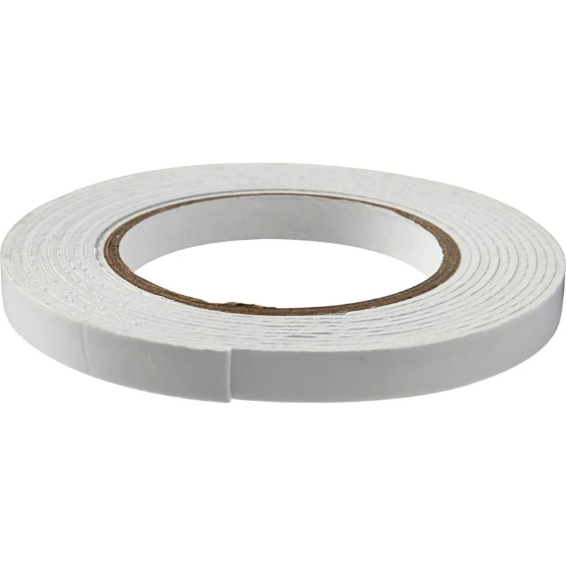 Universal 3D Tape 12 mm x 2 mm, 5 m - dobbeltsidet skum