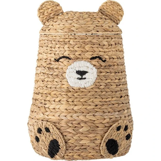 Bloomingville Timone kurv m/ låg, natur (vandhyacint)