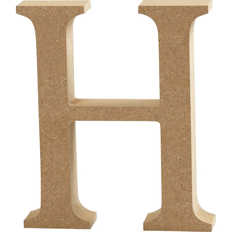 Creativ Company Bogstav H 8 cm i træ (MDF)