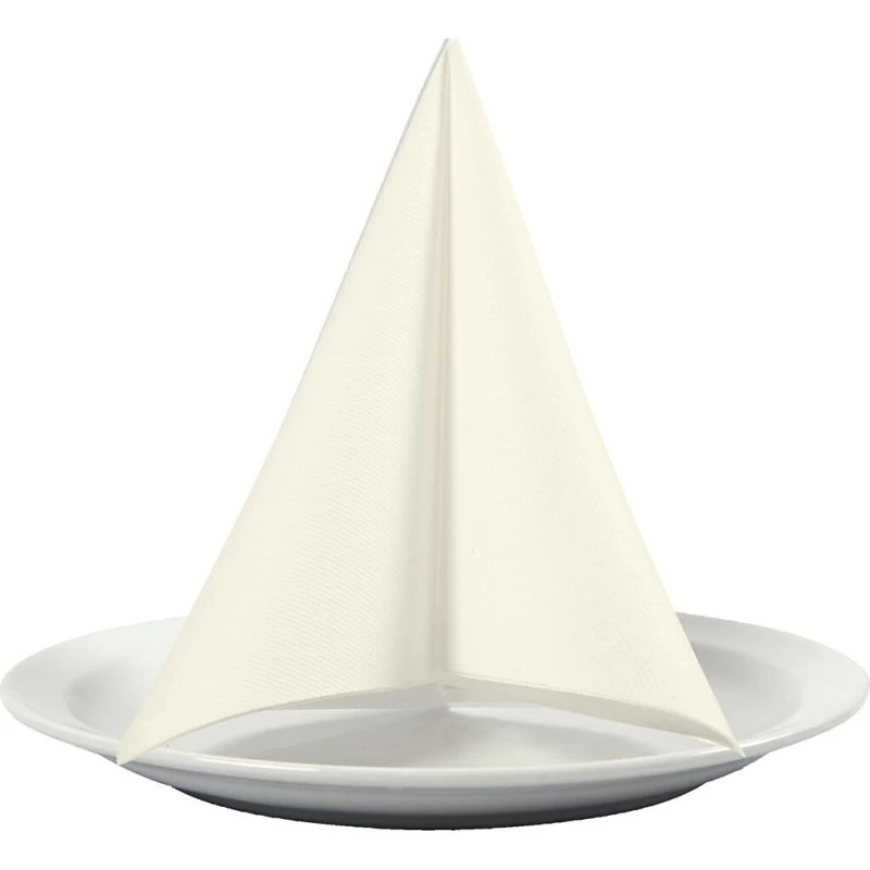 Servietter, råhvide 40x40 cm 60 g – 20 stk