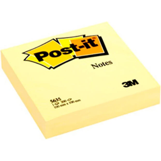 Post-it Notes 100x100 mm Gul – 200 blade