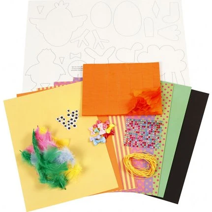 Klippepakke Stærke Farver Påske – 1 sæt