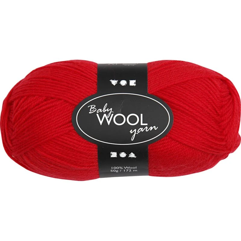 Babygarn Blødt L172 m Rød 50 g