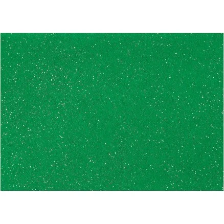 Hobbyfilt A4 210x297 mm 1 mm grøn, 10 ark