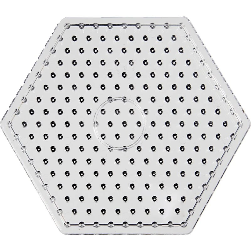 Nabbi 6-kantet perleplade Jumbo klar 17,5x17,5 cm