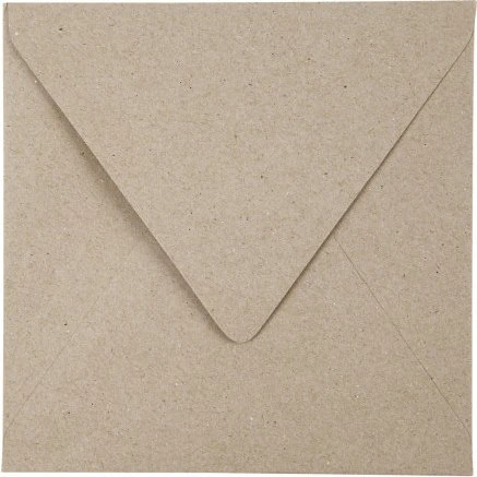 Focus Kvistkuvert 16x16 cm 120 g natur - 50 stk