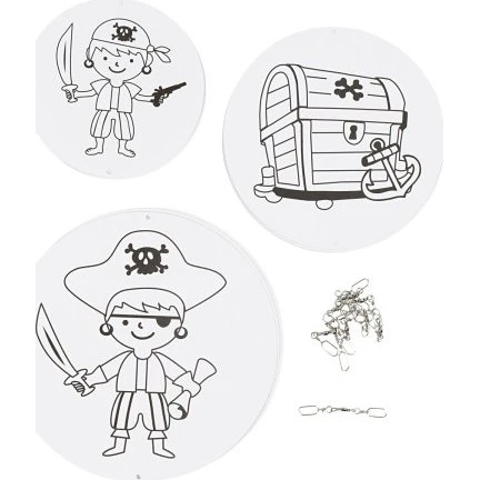 Ukendt mærke Uro med motiv ø12/15/18 cm, 300 g, hvid, 3 sæt