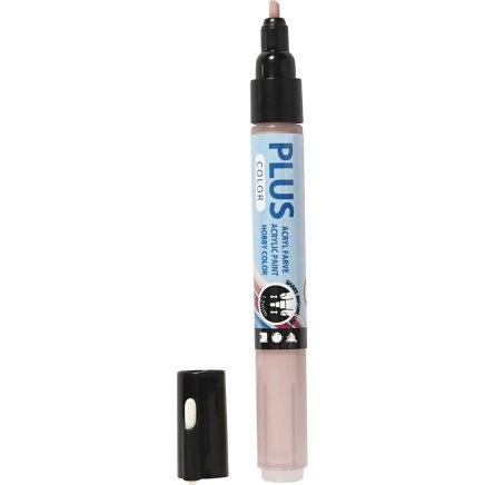 Plus Color Tusch L 14,5 cm 1–2 mm, støvet rosa 5,5 ml