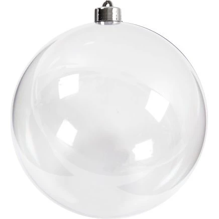 Deko transparent dekokugle Ø 15,6 cm, 1 stk.