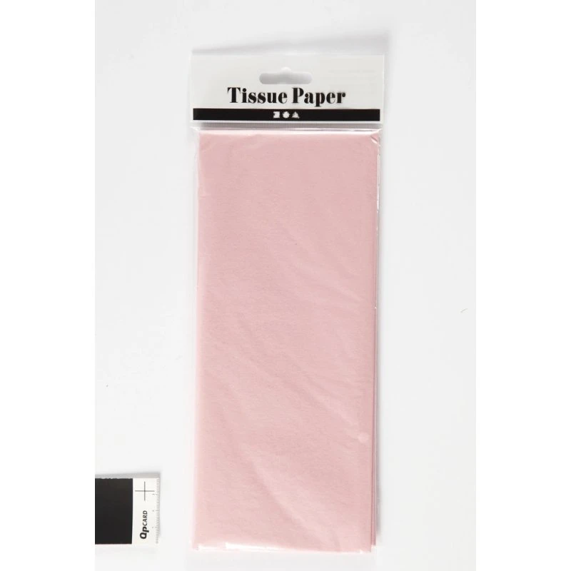 Silkepapir lys rosa 50x70 cm 10 ark, 14 g