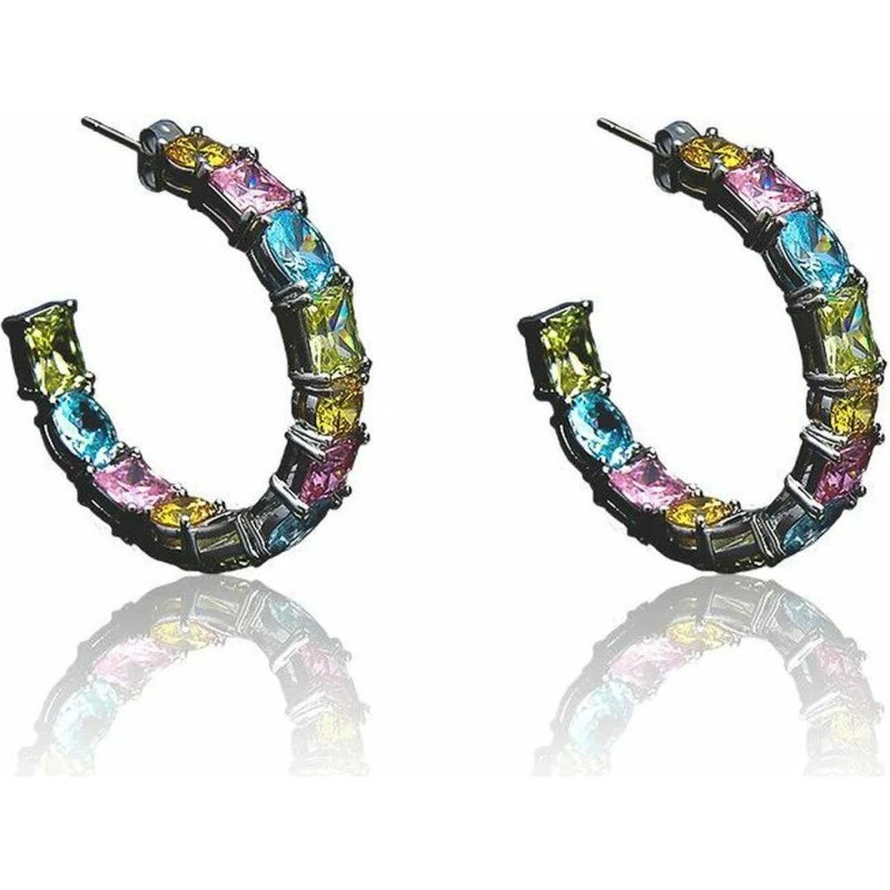 Chiara Ferragni øreringe i rustfrit stål, multifarvet 4 cm