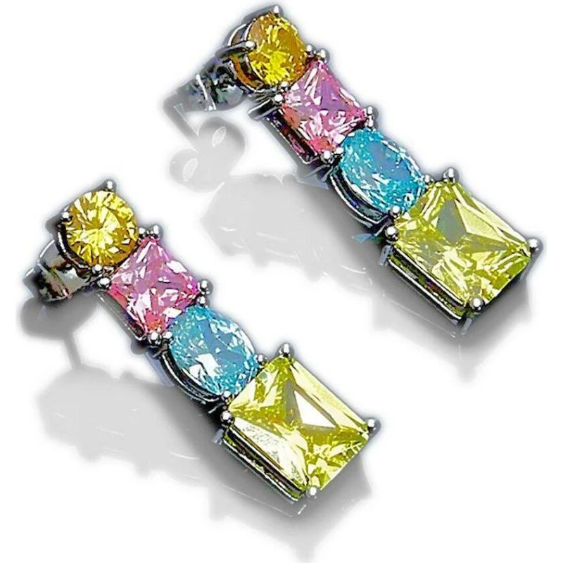 Chiara Ferragni Princess Rainbow øreringe, rustfrit stål 3 cm