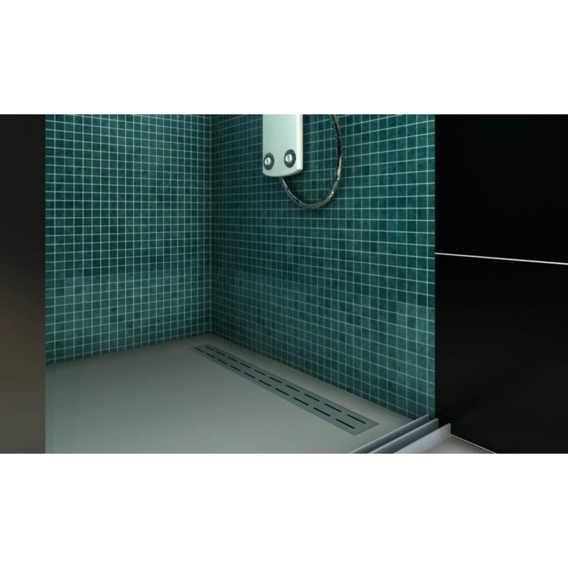 vidaXL Afløb i metal Hvid 88 x 8,8 x 8,5 cm