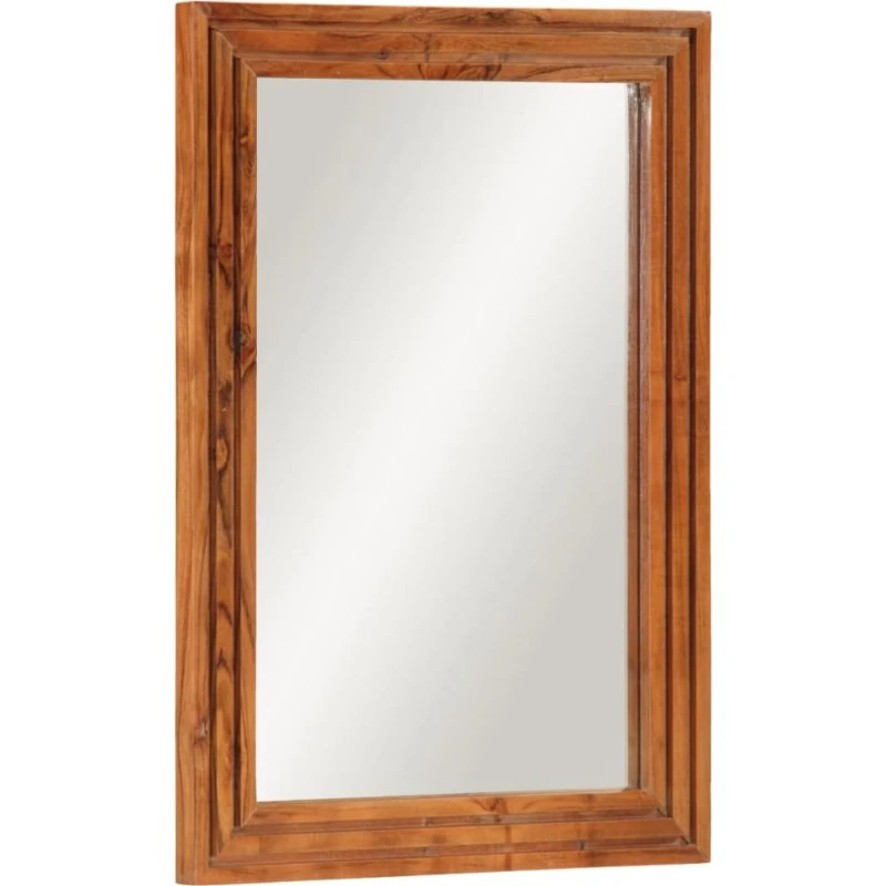 vidaXL badeværelsesspejl 50x70 cm i massivt akacietræ