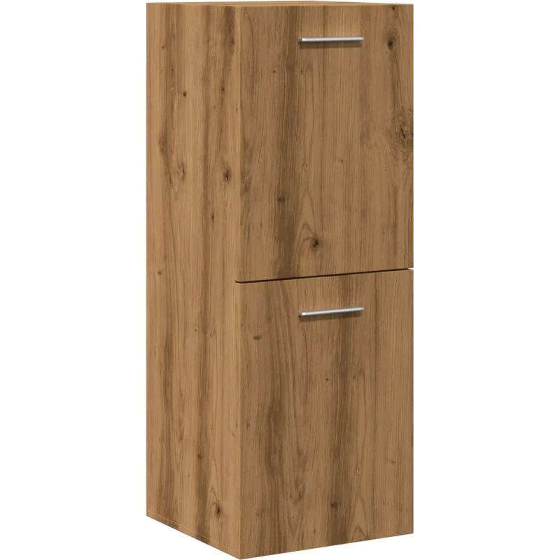 vidaXL væghængt badeværelsesskab 30x30x80 cm kunstig eg