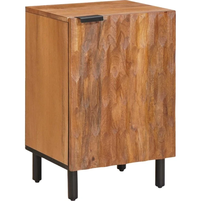 vidaXL Badeværelsesskab i massivt mangotræ, brun 38x33x58 cm