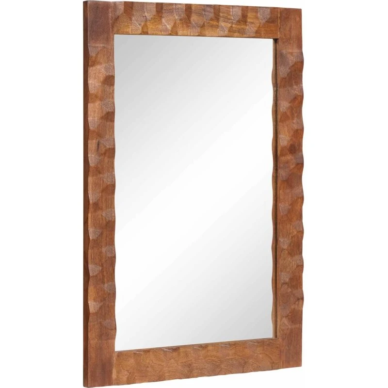 vidaXL Badeværelsesspejl Acacia brun 50 x 70 x 2,5 cm