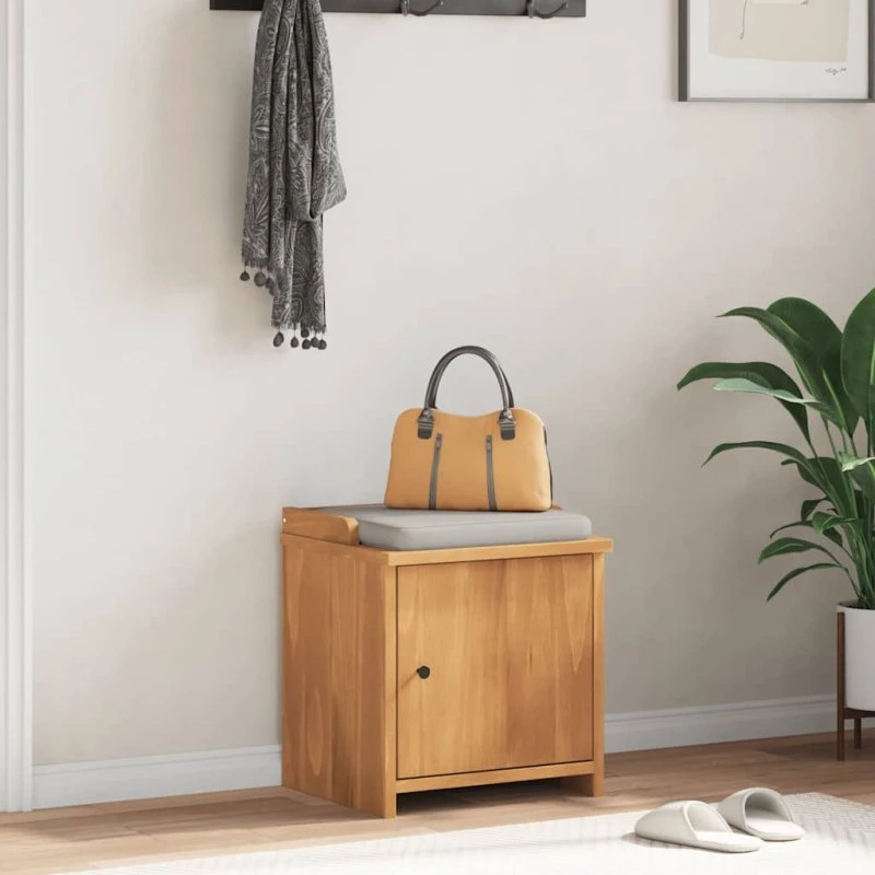 vidaXL entrébænk SANDNES 45x40x50 cm massivt fyrretræ