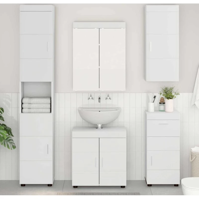 vidaXL TULUM Vægskab Hvid 37 x 24,5 x 86 cm