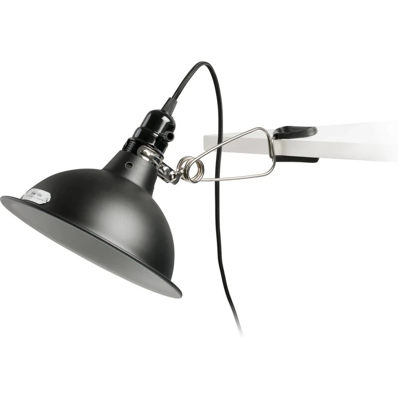 Pepper klemmelampe, sort