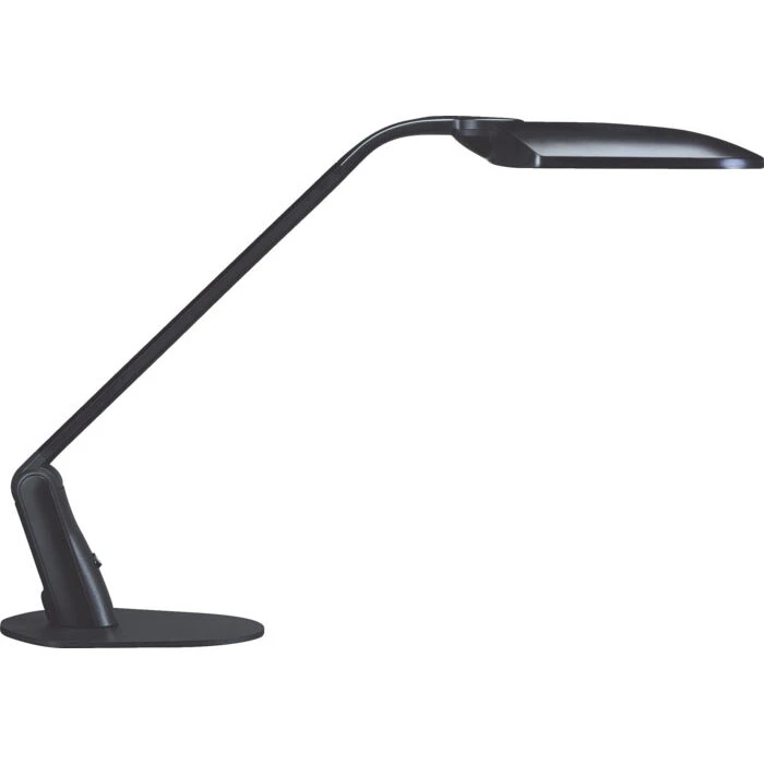 Unilux Duo LED kontorlampe, sort – asymmetrisk lys