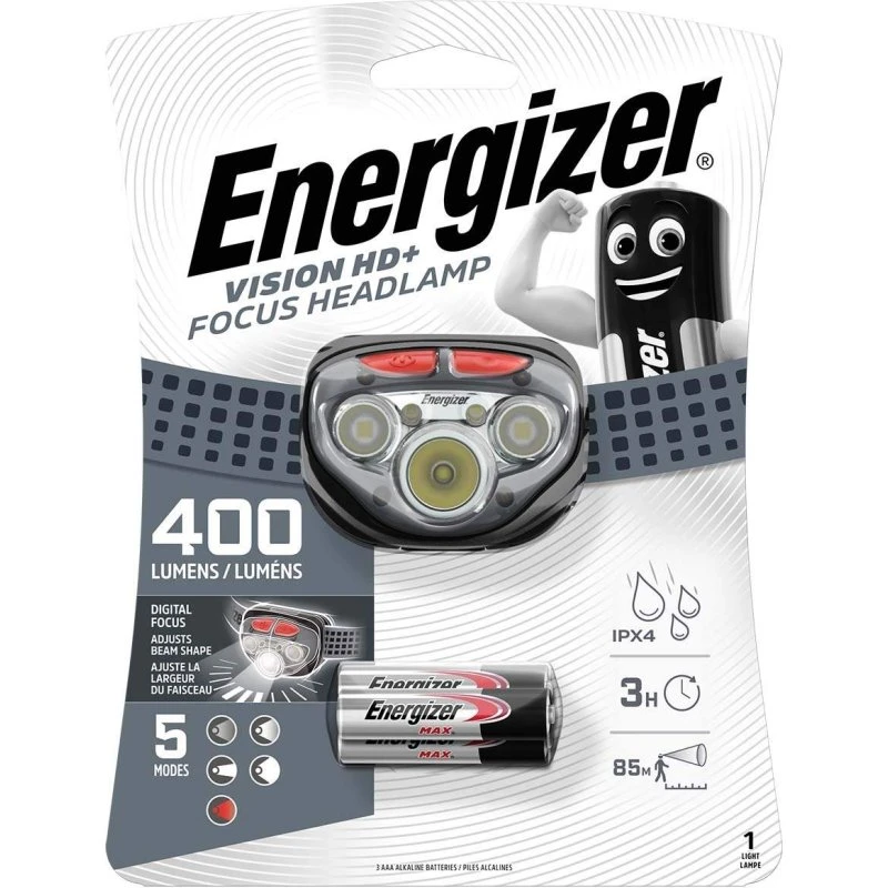 Energizer Vision HD+ Focus pandelampe 300lm, sort