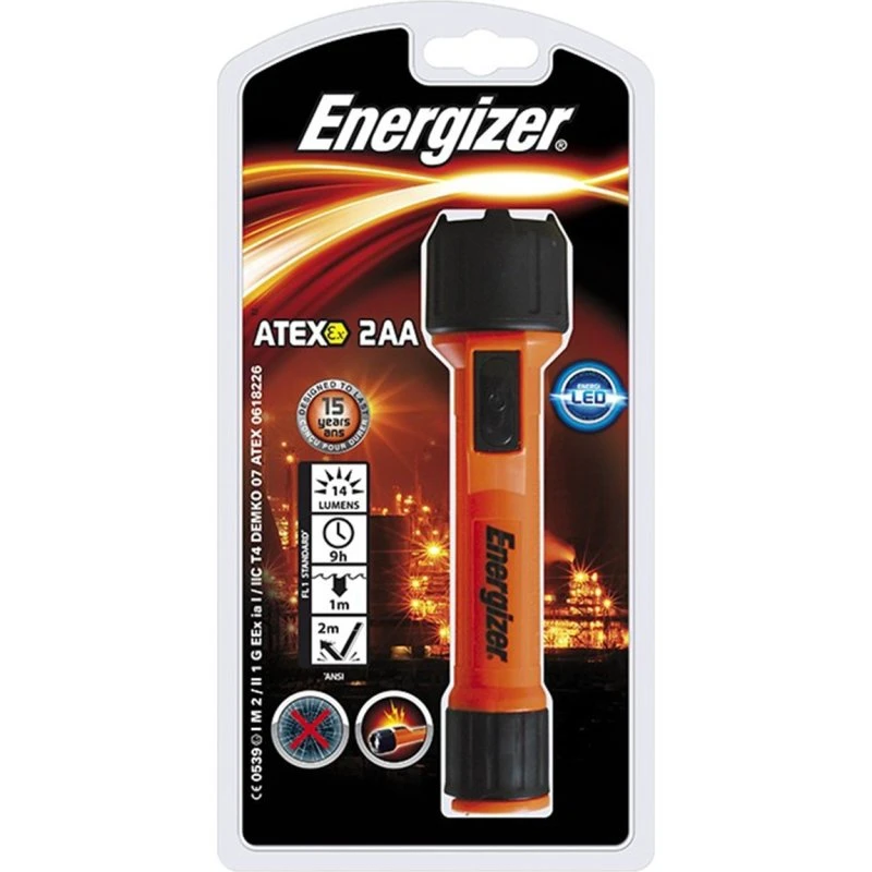 Energizer ATEX 2AA lommelygte – Zone 0-godkendt