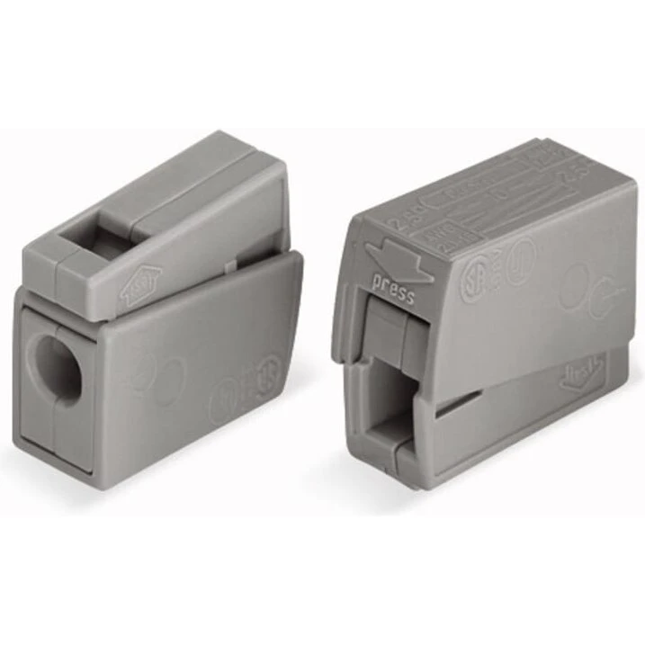 Universal Belysningsklemme 2,5 mm² 100 stk, grå