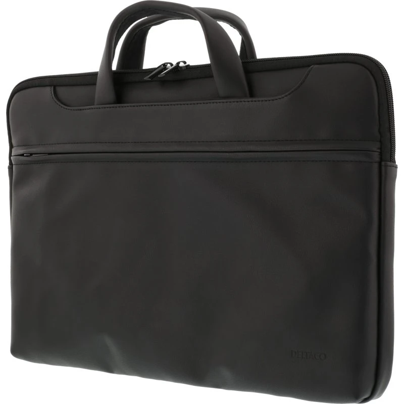 Deltaco Notebooktaske til 13-14'' i PU-læder, sort