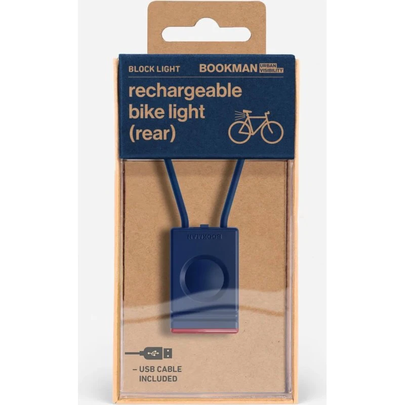 Bookman Block Light Baglygte, blå